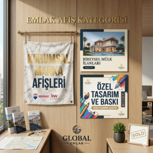 Özel Tasarım Emlak Afişi